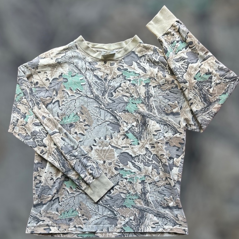 Vintage Advantage Camo Tshirt High Peak Men Size XL